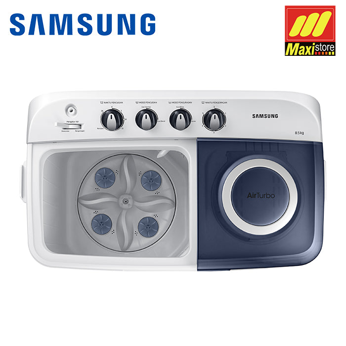 SAMSUNG WT85H3210MB Mesin Cuci 2 Tabung [8,5 Kg] Twin Tub – Maxi Store ...